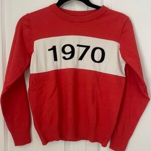 Cute Red '1970' Crewneck Sweater
